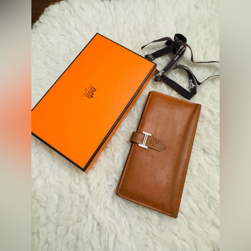 Hermes Brown Leather Wallet